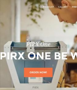 PIRX one – 3D Printer with Self Levelling Print Platform