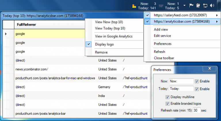 analyticsbar