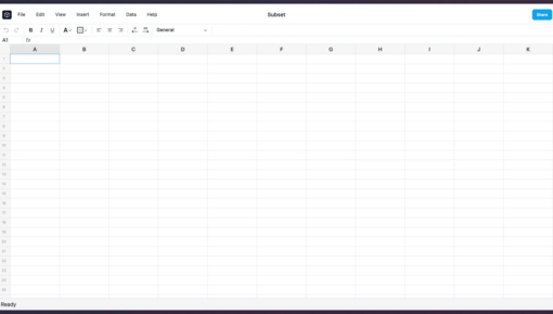 Subset – Subset brings the power of spreadsheets to an infinite canvas.