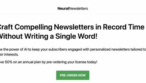 Neural Newsletters – Craft compelling newsletters instantly using artificial intelligence – no typing required!