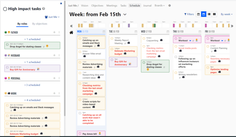 weekplan