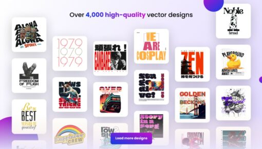 T-shirt Designs – Unlock 5,000+ unique t-shirt vector designs with lifetime access, ideal for POD businesses