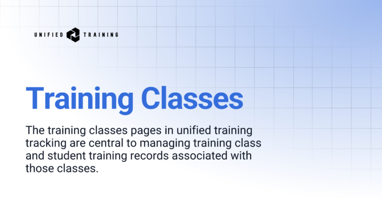 unifiedtrainingtracking