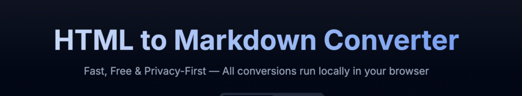 htmltomarkdown