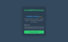 https://tool.growwithcanvas.ai/visibility-analyser