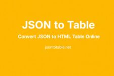 jsontotable
