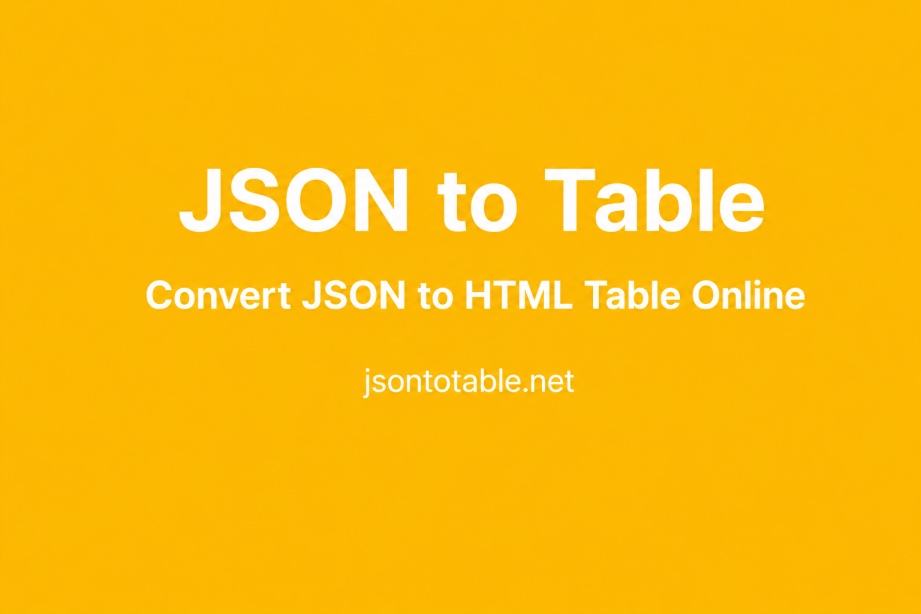 jsontotable
