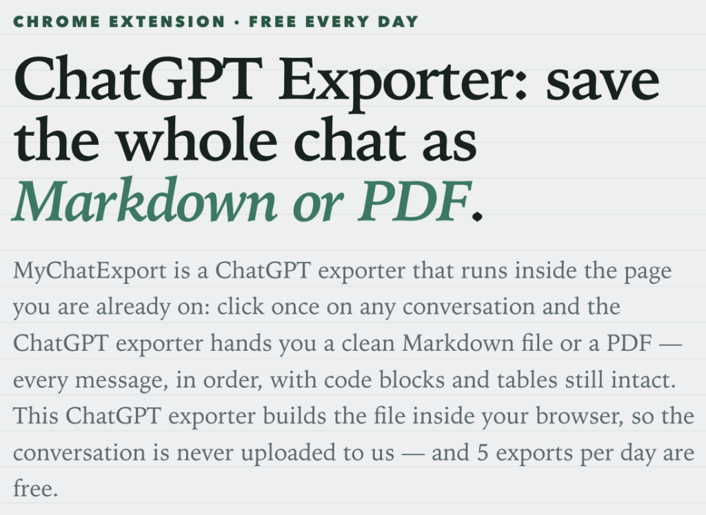 mychatexport