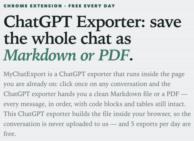 mychatexport